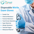 Disposable nitrile exam glove powder free examination top safety gloves manufacturers vinyl pvc nitrile blend gloves